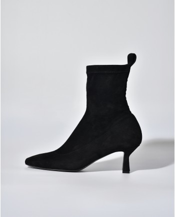 Bottines en daim noir Mercadal 