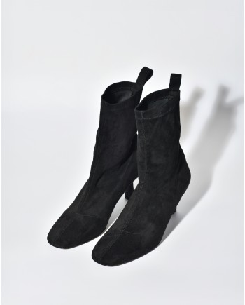 Bottines en daim noir Mercadal 