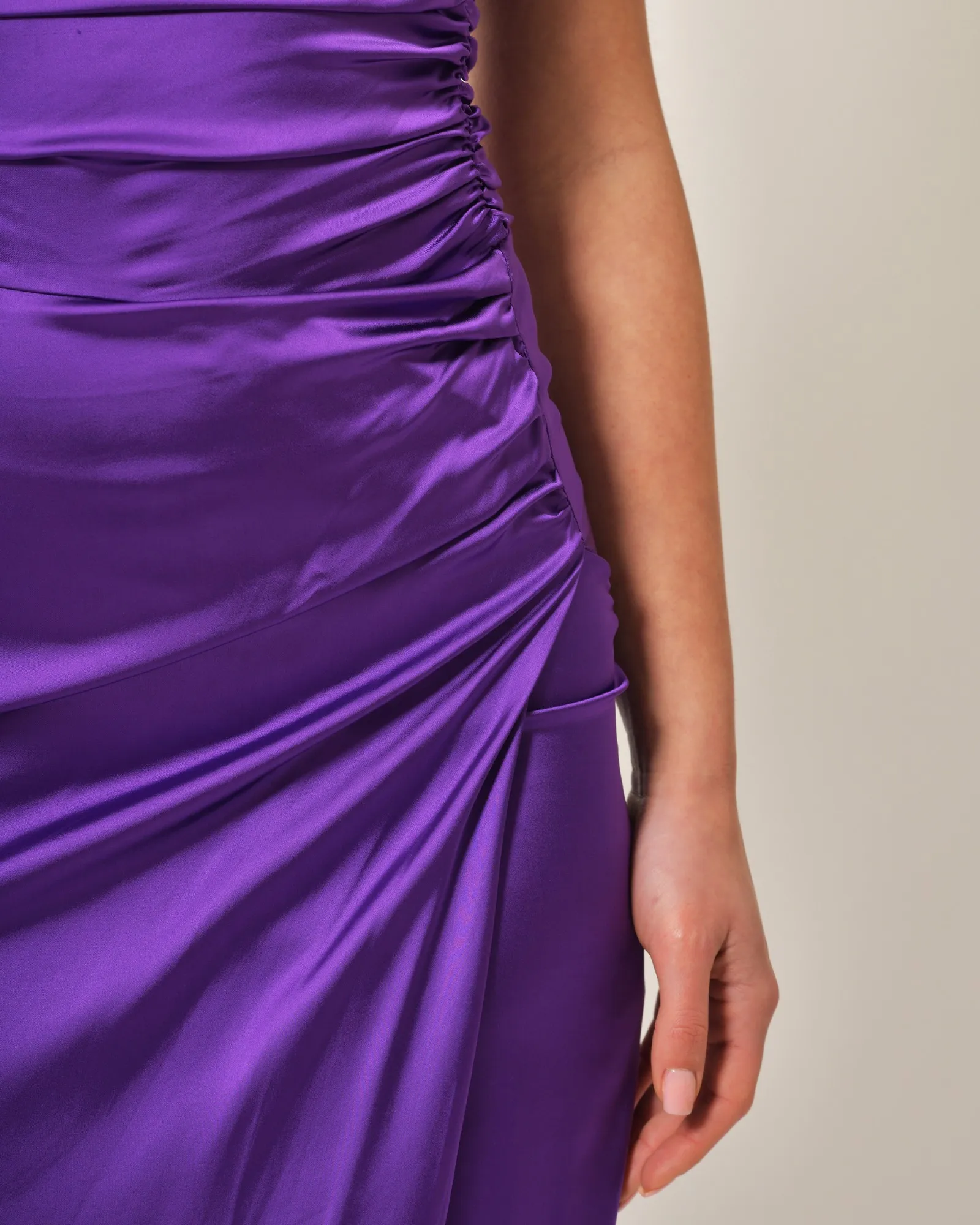 Robe en viscose mélangée violette Patrizia Pepe 