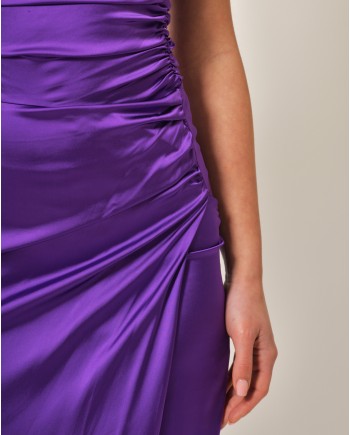 Robe en viscose mélangée violette Patrizia Pepe 