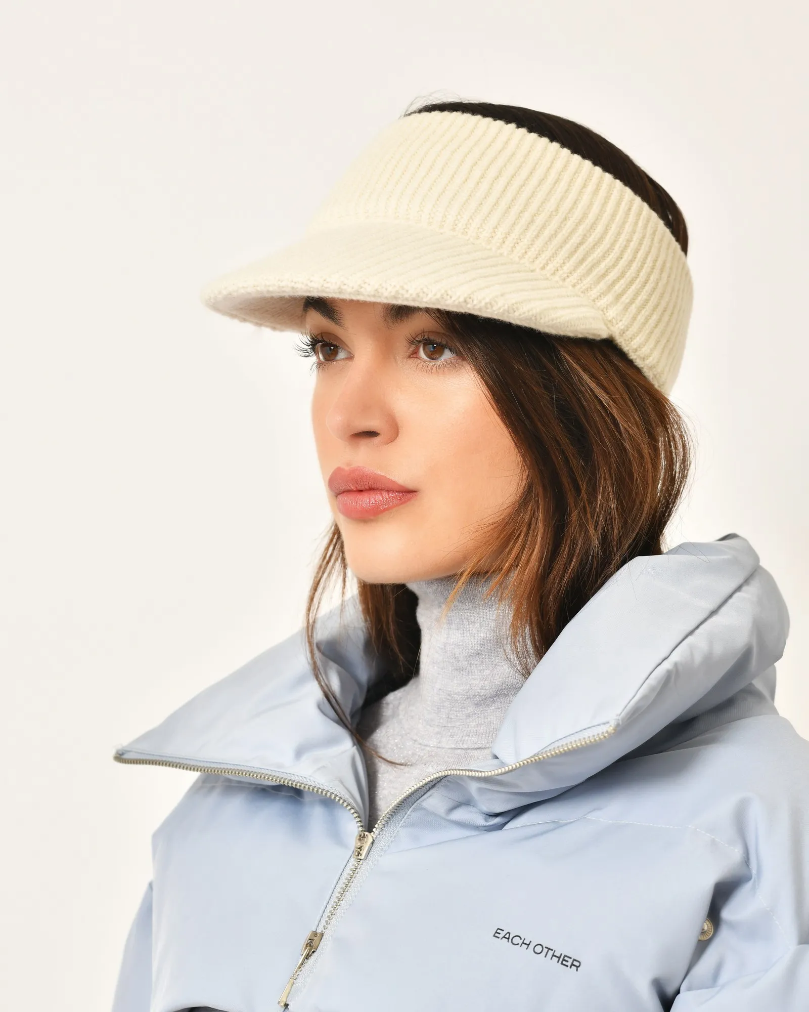 Casquette en cachemire et laine vierge Fabiana Filippi 