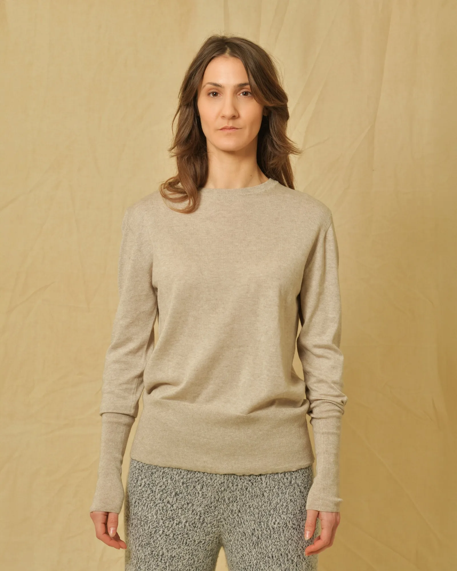 Pull en cachemire, coton et laine Emma White 