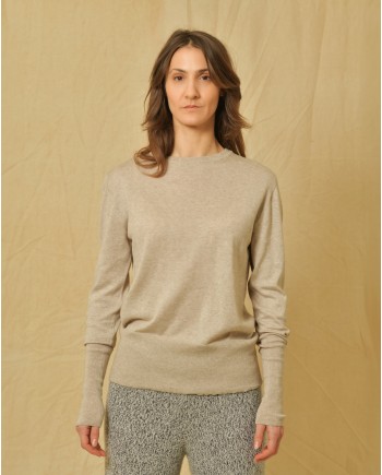 Pull en cachemire, coton et laine Emma White 