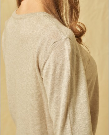 Pull en cachemire, coton et laine Emma White 