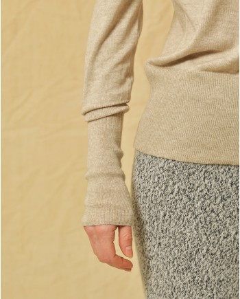 Pull en cachemire, coton et laine Emma White 