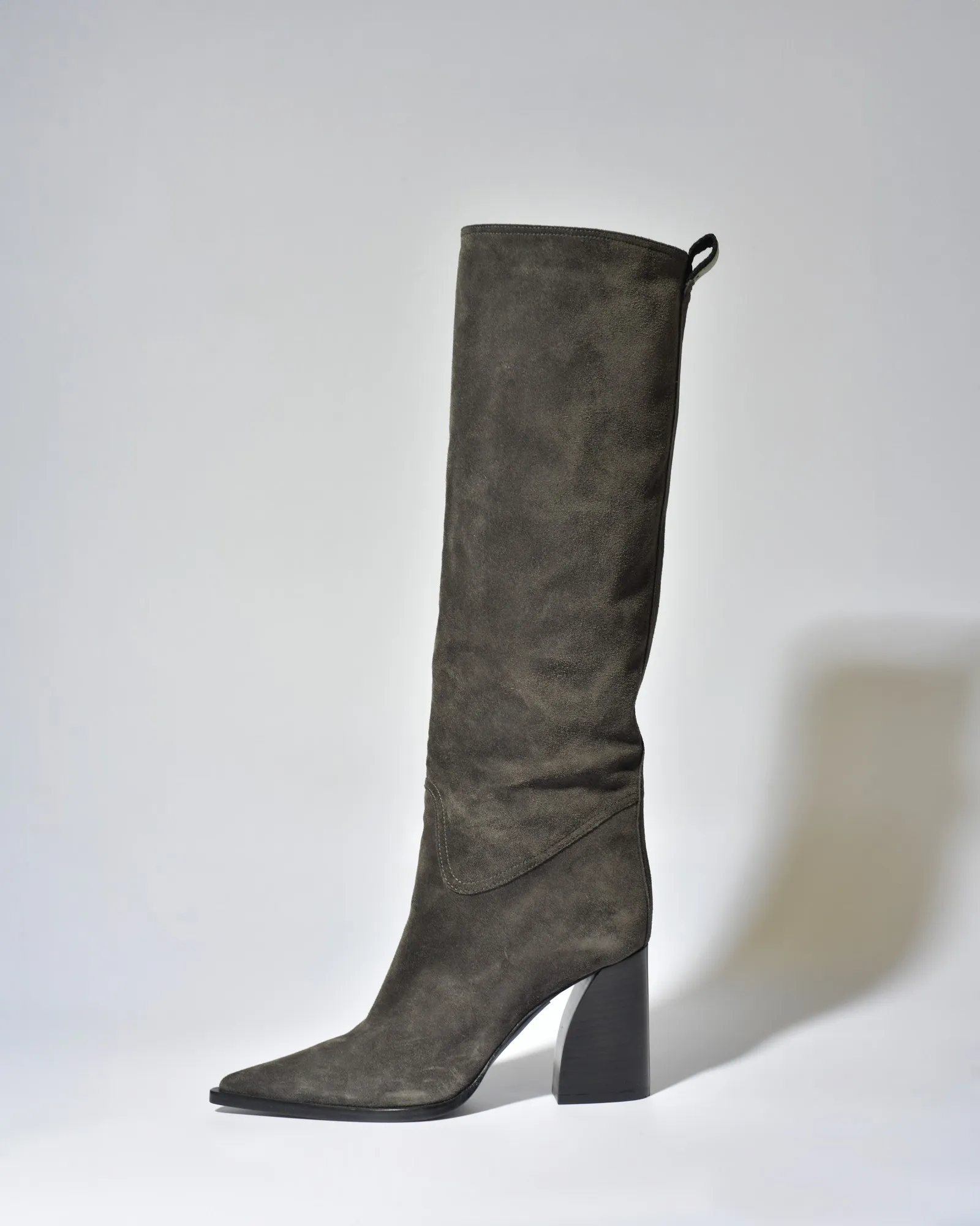 Bottes en daim taupe Premiata 