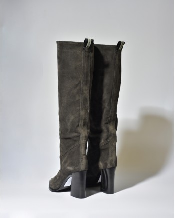 Bottes en daim taupe Premiata 