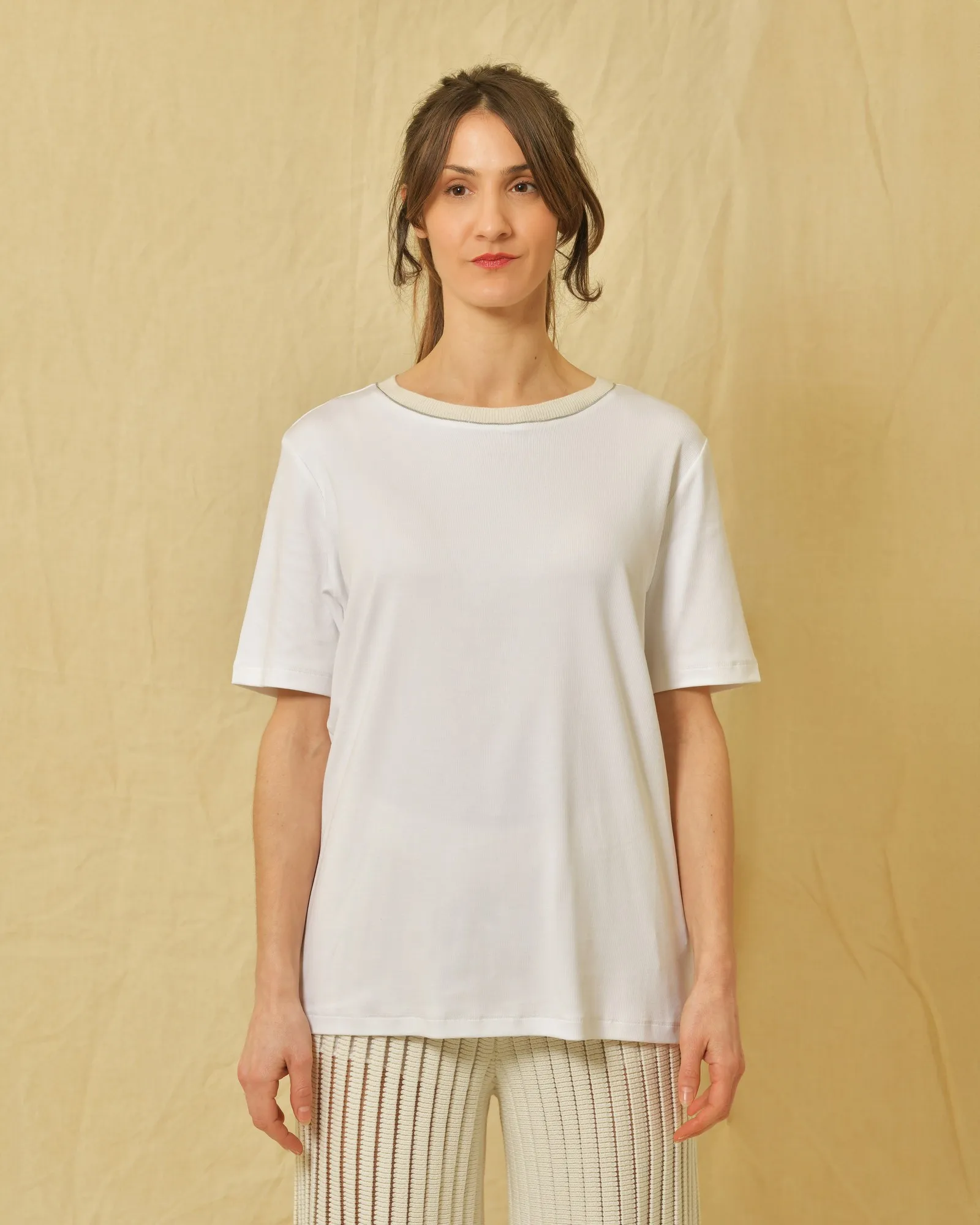 Blouse en coton blanc Fabiana Filippi 