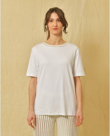 Blouse en coton blanc Fabiana Filippi 