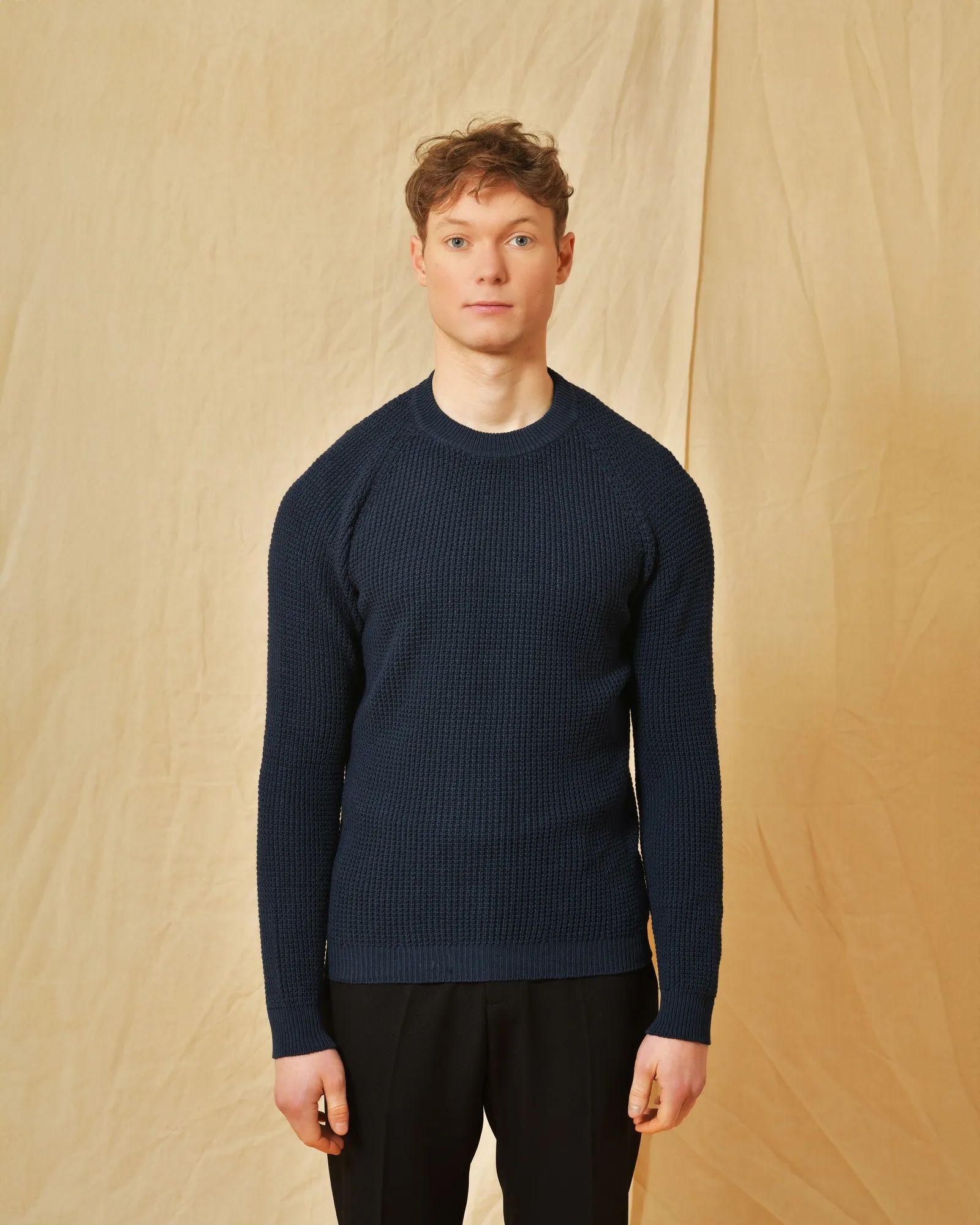 Pull en coton bleu Wool & Co 