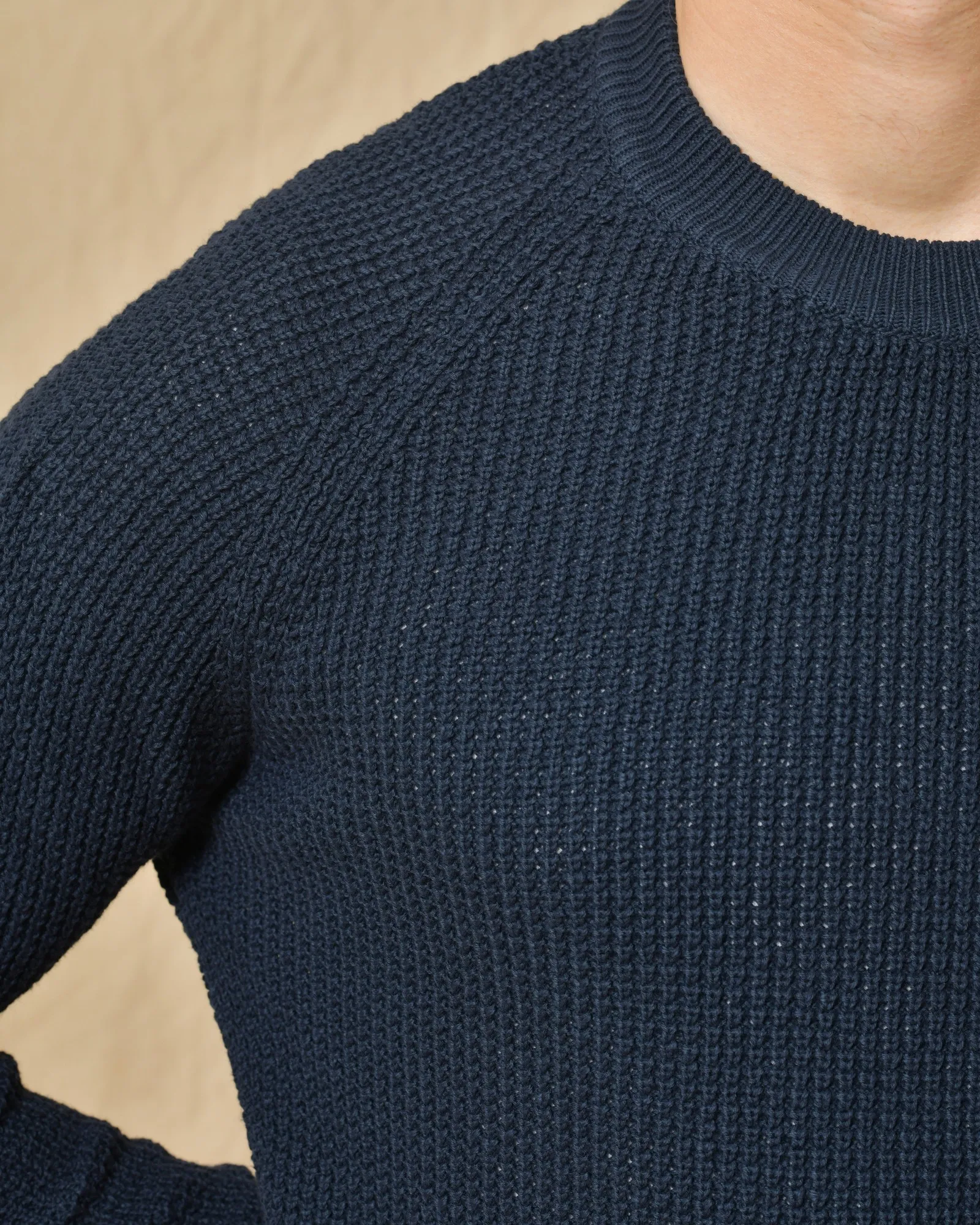 Pull en coton bleu Wool & Co 