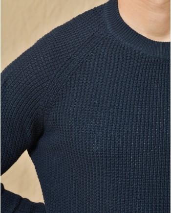 Pull en coton bleu Wool & Co 