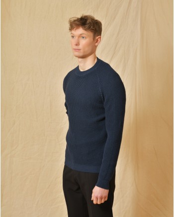 Pull en coton bleu Wool & Co 