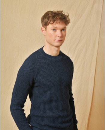 Pull en coton bleu Wool & Co 