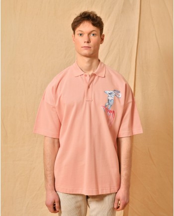 Polo en coton rose JW Anderson 