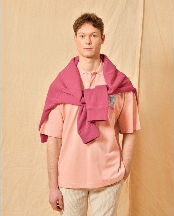 Polo en coton rose JW Anderson 