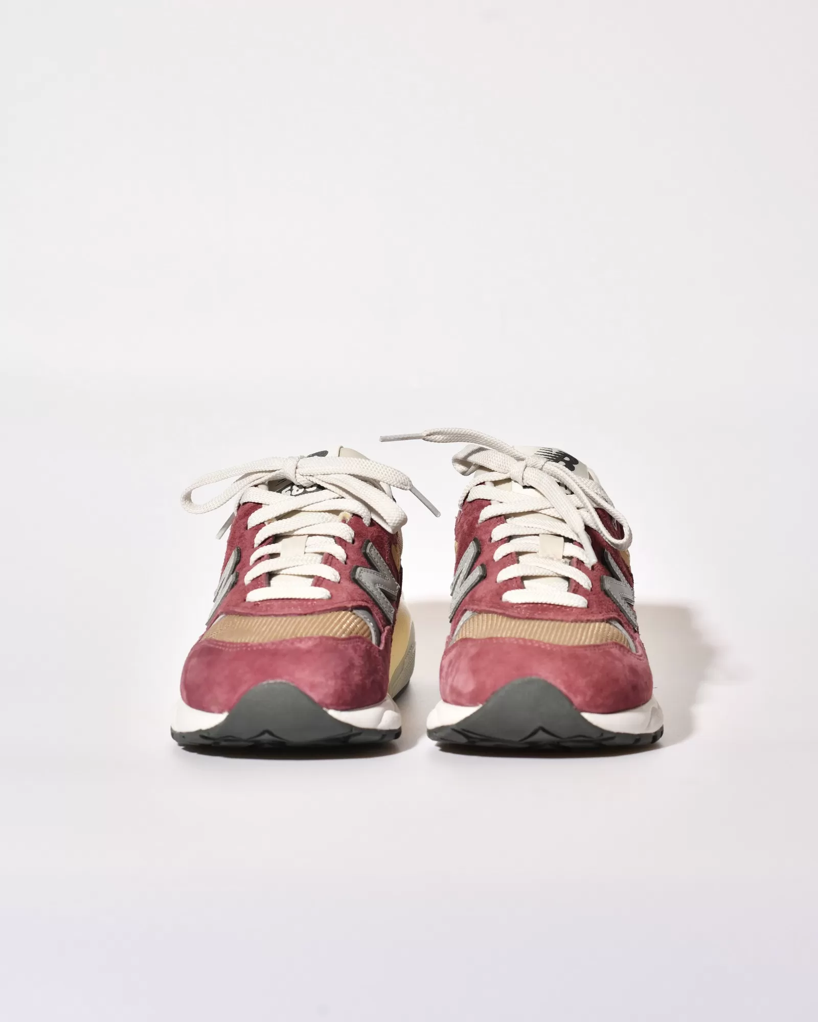 Baskets en cuir New Balance 580ECA Washed Burgundy 