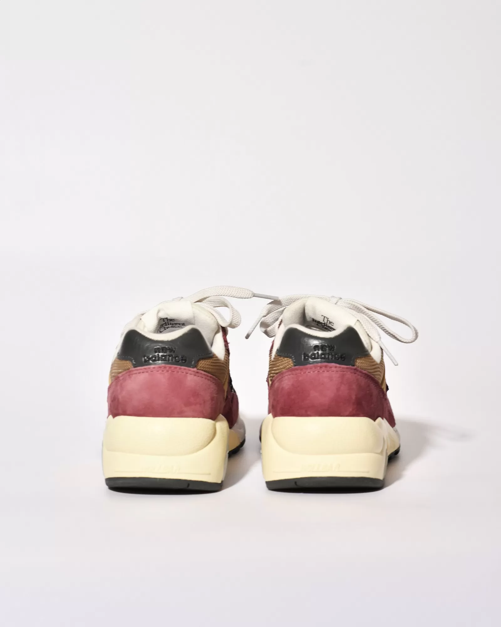 Baskets en cuir New Balance 580ECA Washed Burgundy 