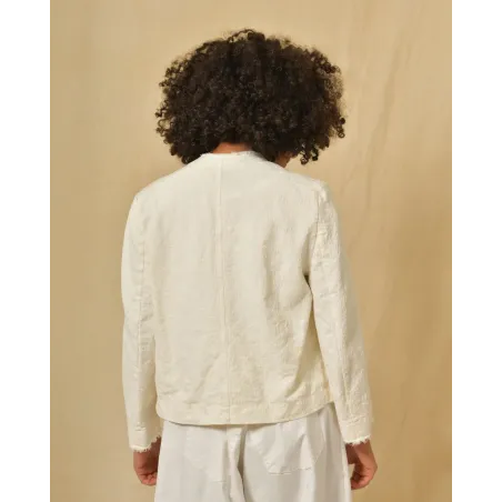 Veste en coton texturé à poches Hache