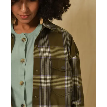 Veste chemise à carreaux Chloé Stora