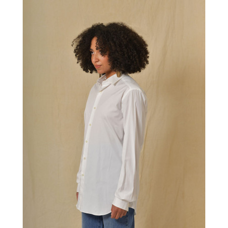 Chemise en coton blanc Peserico