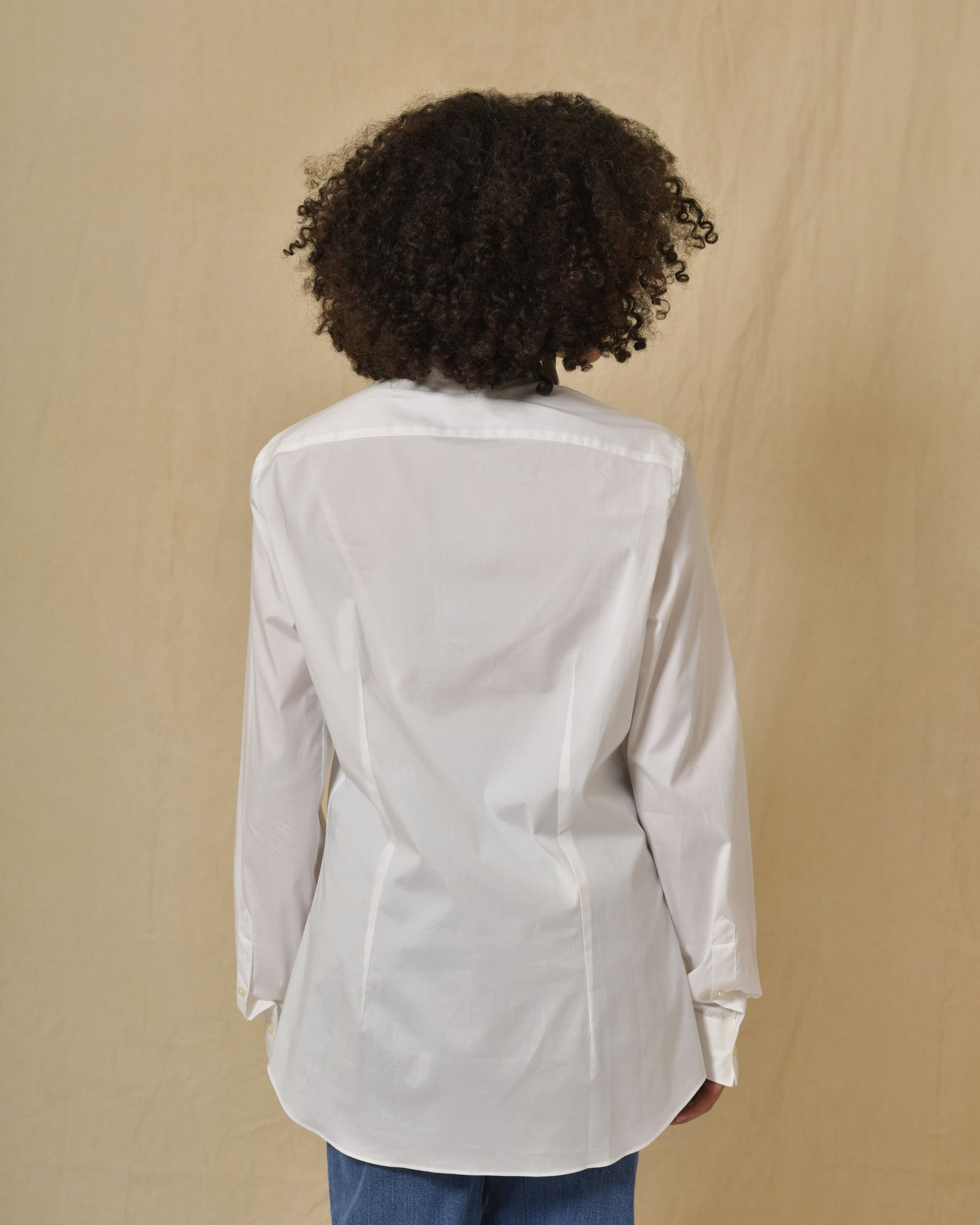 Chemise en coton blanc Peserico