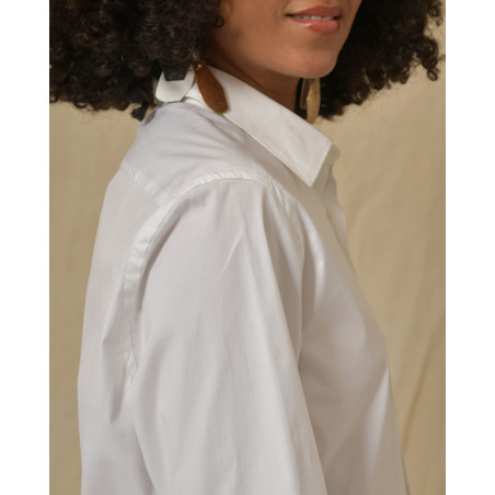 Chemise en coton blanc Peserico