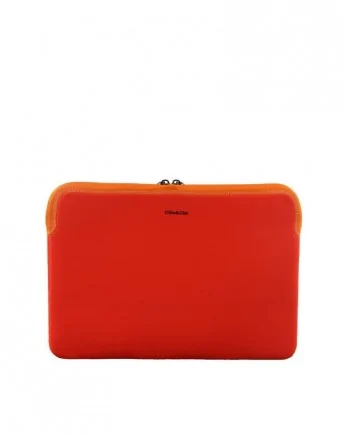 Pochette horizontale ordinateur zippée orange Cote & Ciel 