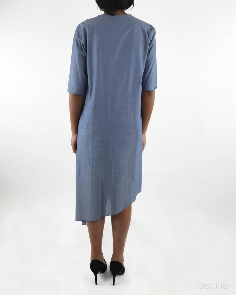 Robe bleue asymétique Jijil 