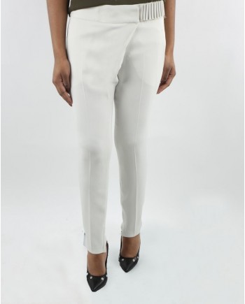 Pantalon écru  fermeture asymétrique Damir Doma 