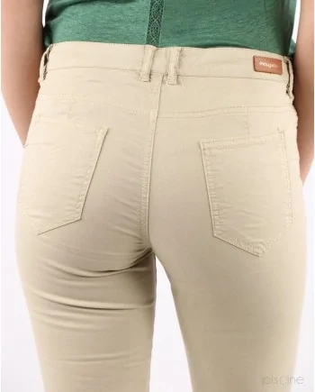 Pantalon cigarette beige  May June 