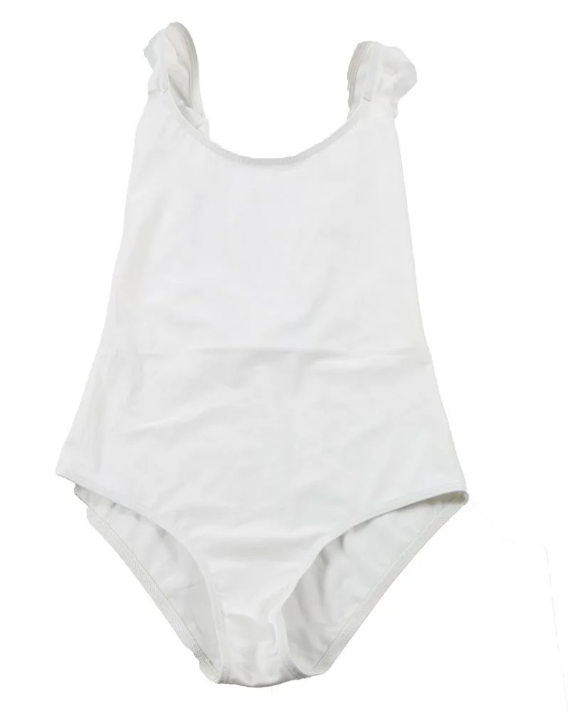 Maillot de bain blanc volanté Pamela de Beaumane 