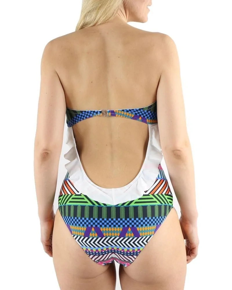 Maillot 1 pièce multicolore bustier Pamela de Beaumane 