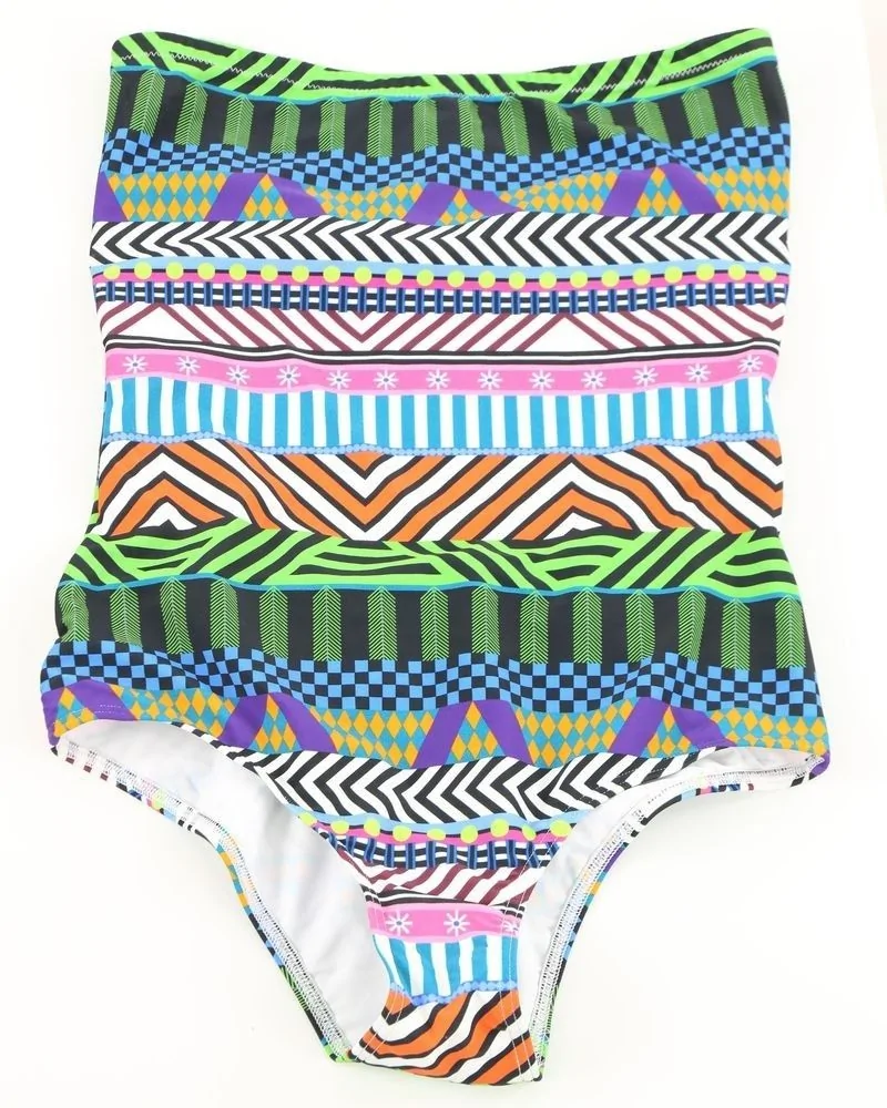 Maillot 1 pièce multicolore bustier Pamela de Beaumane 