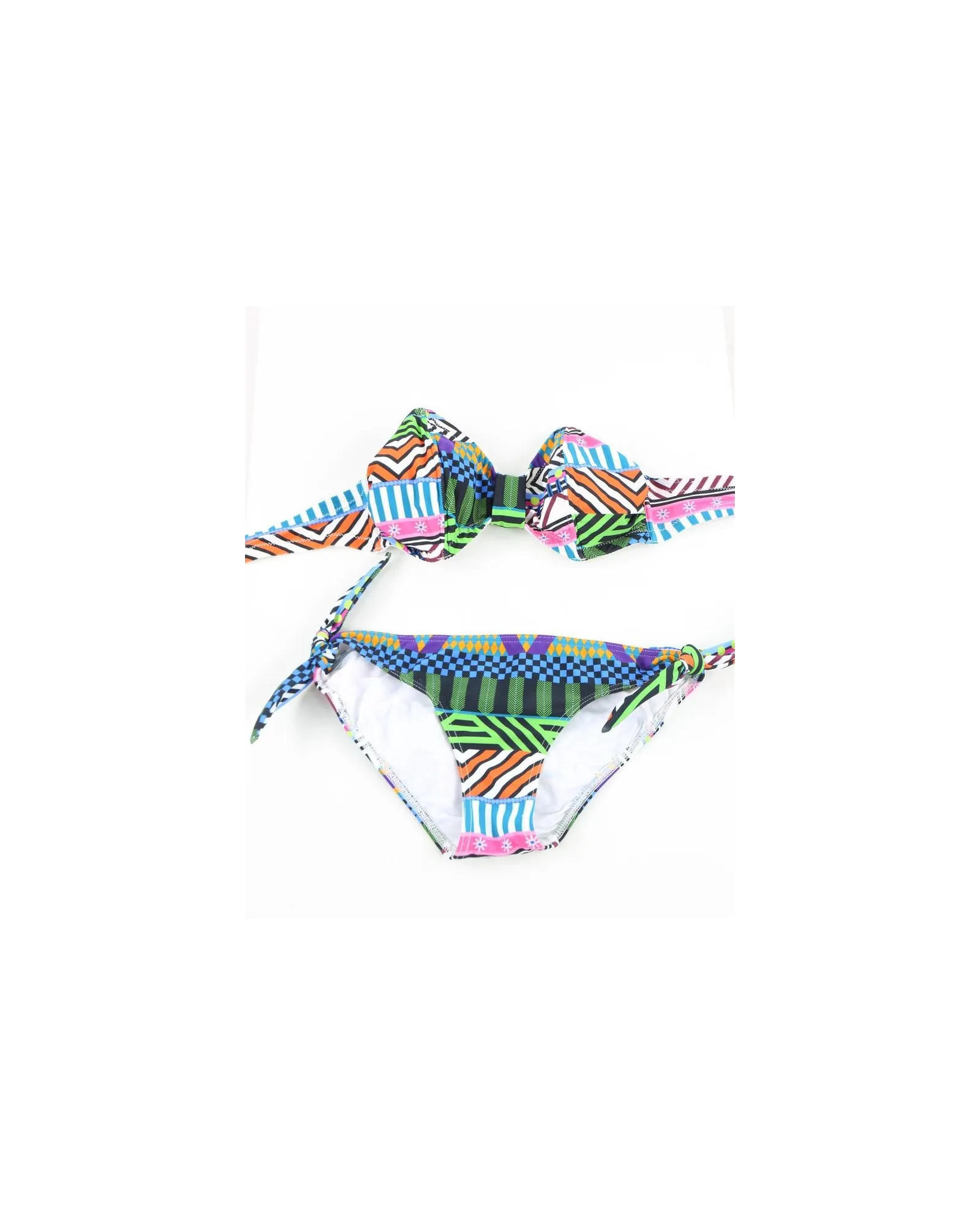 Bikini sans bretelles Multicolore Pamela de Beaumane 