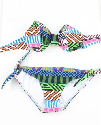 Bikini sans bretelles Multicolore Pamela de Beaumane 