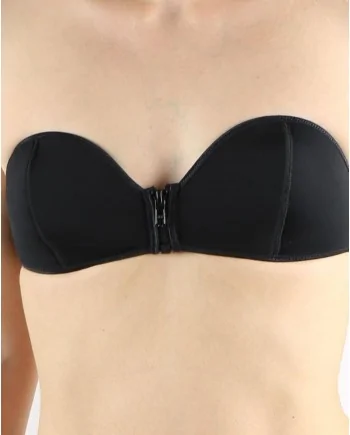 Bikini noir zippé en néoprène Pamela de Beaumane 