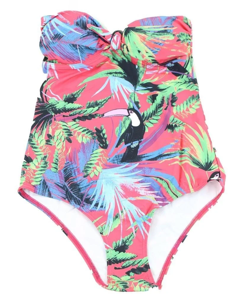 Maillot 1 pièce imprimé tropical Pamela de Beaumane 