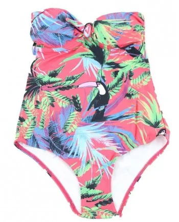 Maillot 1 pièce imprimé tropical Pamela de Beaumane 