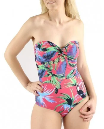 Maillot 1 pièce imprimé tropical Pamela de Beaumane 