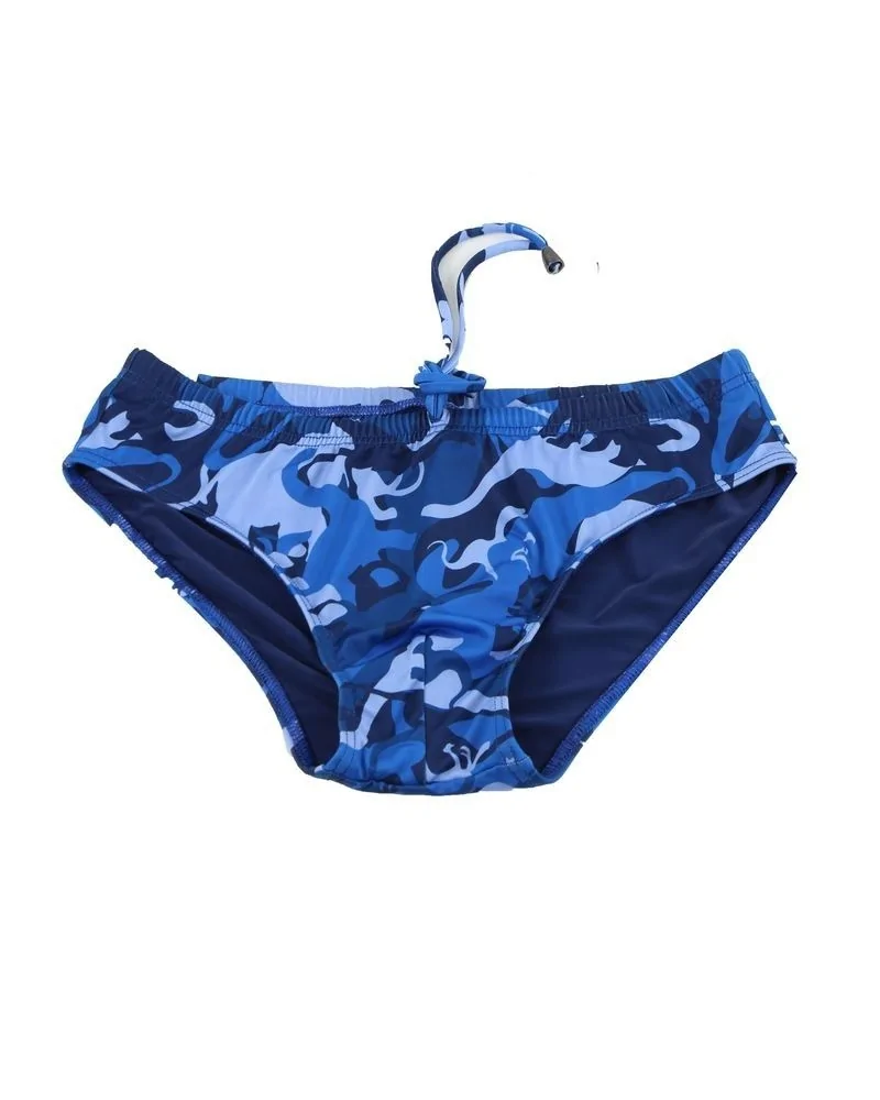 Slip de bain bleu "camouflage" Frankie Morello 