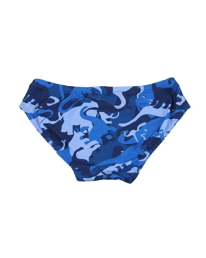 Slip de bain bleu "camouflage" Frankie Morello 