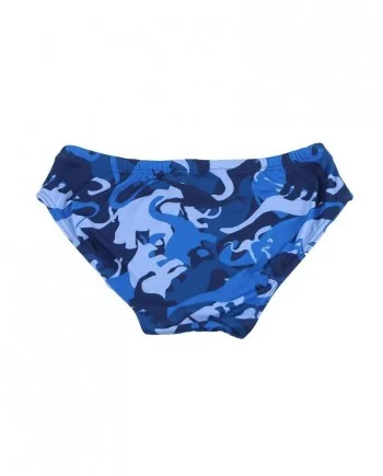 Slip de bain bleu "camouflage" Frankie Morello 