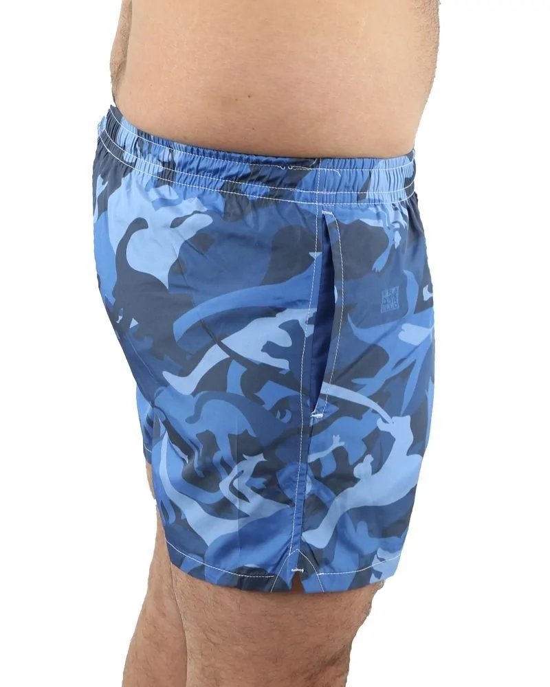 Short de bain bleu "camouflage" Frankie Morello 