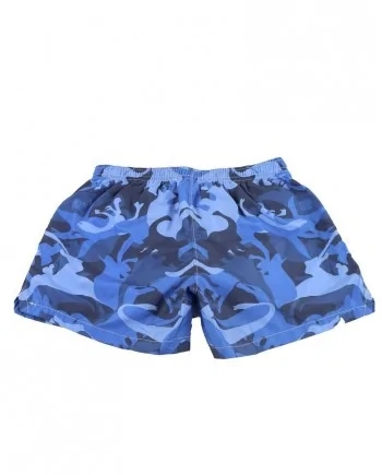 Short de bain bleu "camouflage" Frankie Morello 