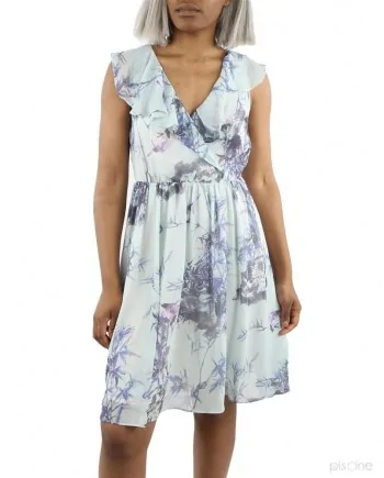 Robe bleue fleurie Dexters 