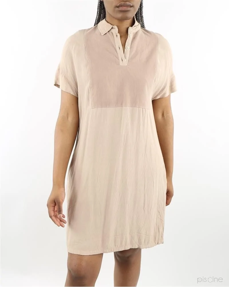 Robe beige carré contrastant Damir Doma 