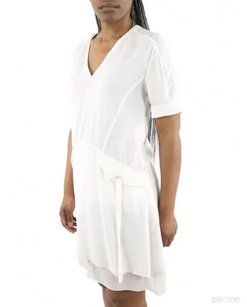 Robe blanche en soie Damir Doma 