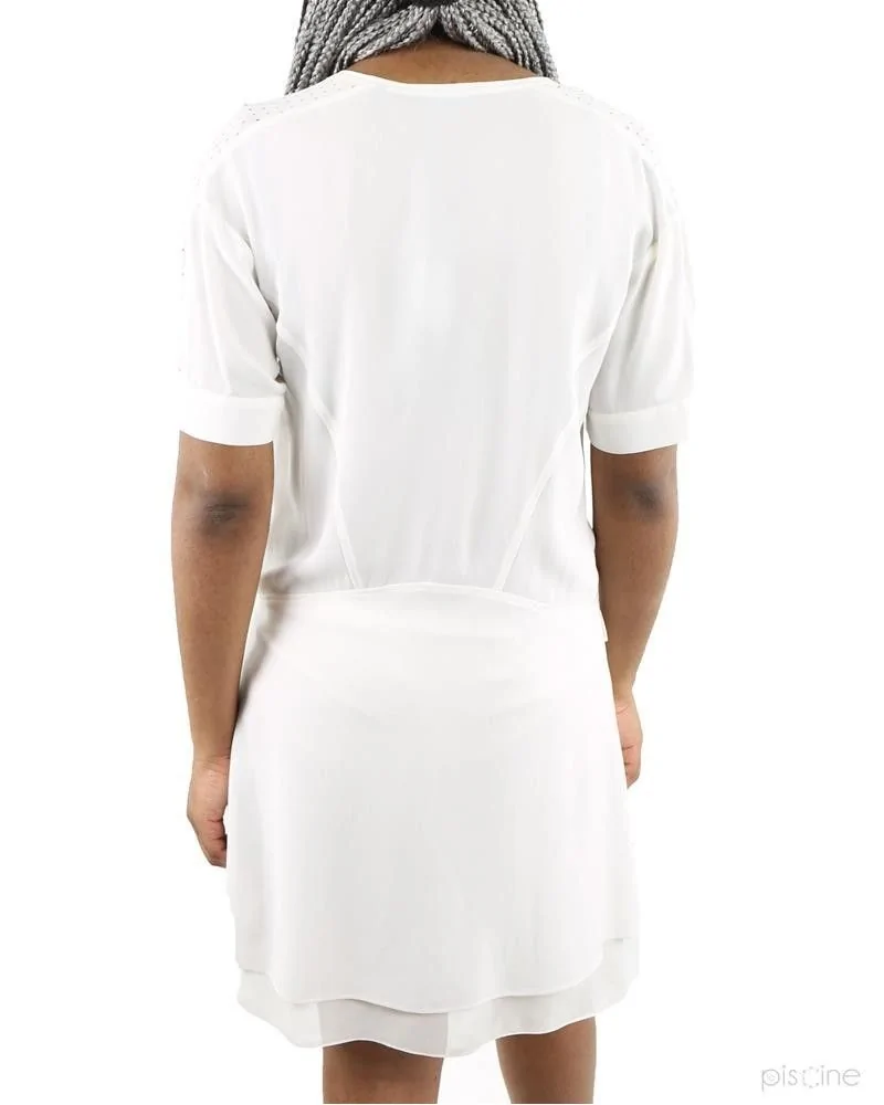 Robe blanche en soie Damir Doma 