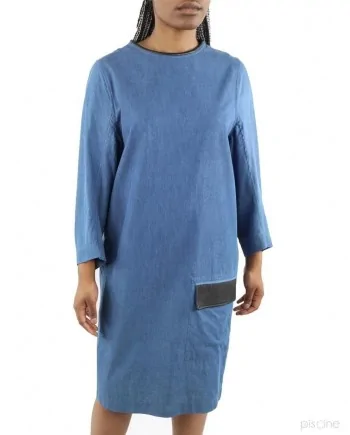 Robe bleue denim oversize Damir Doma 